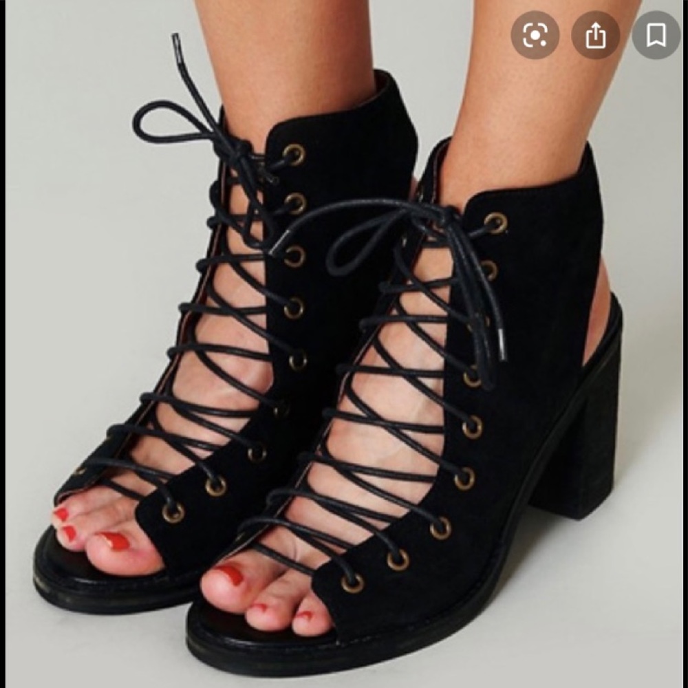 Jeffrey Campbell lace up heels